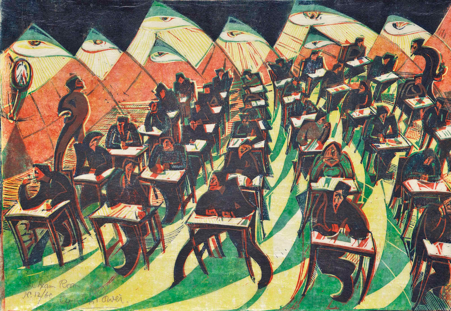 The Exam Room by Cyril Power, modernist poster print