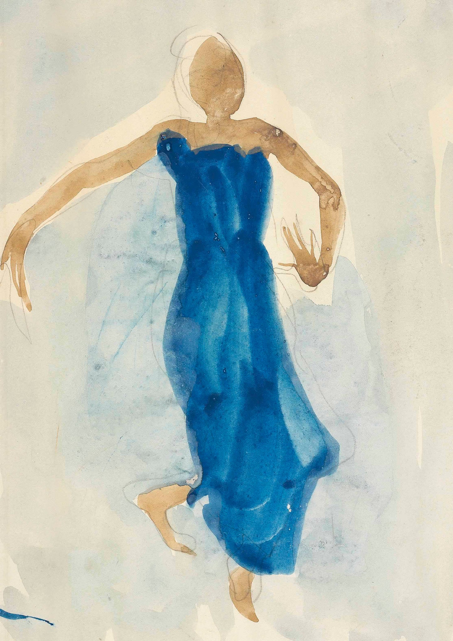 Danseuse Cambodgienne by Auguste Rodin, Poster Print Wall Art