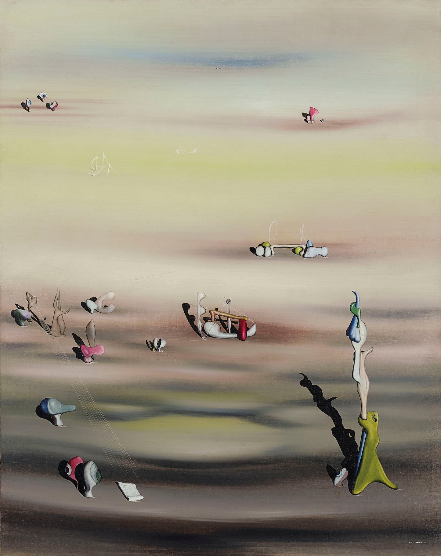 Extinction of the Species, 1938 Surrealist Abstract Landscape by Yves Tanguy