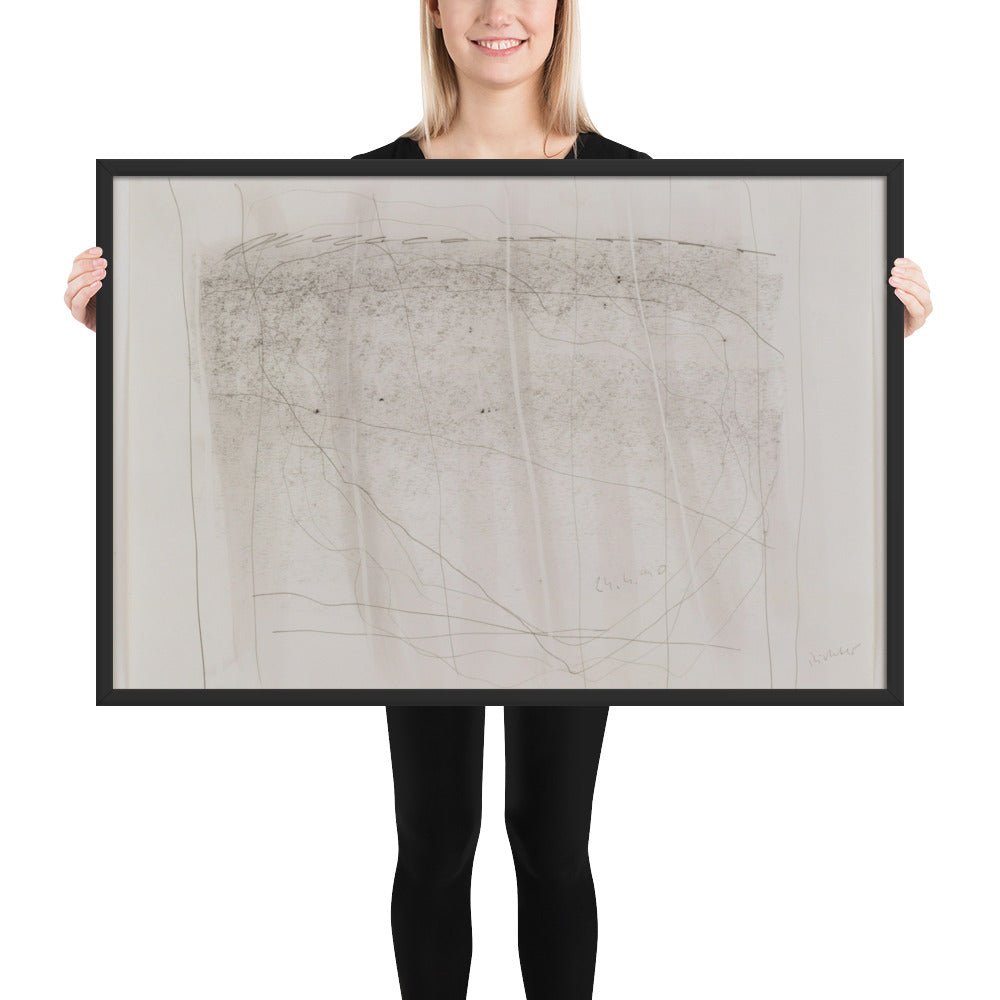 24.4.90 by Gerhard Richter, Framed poster