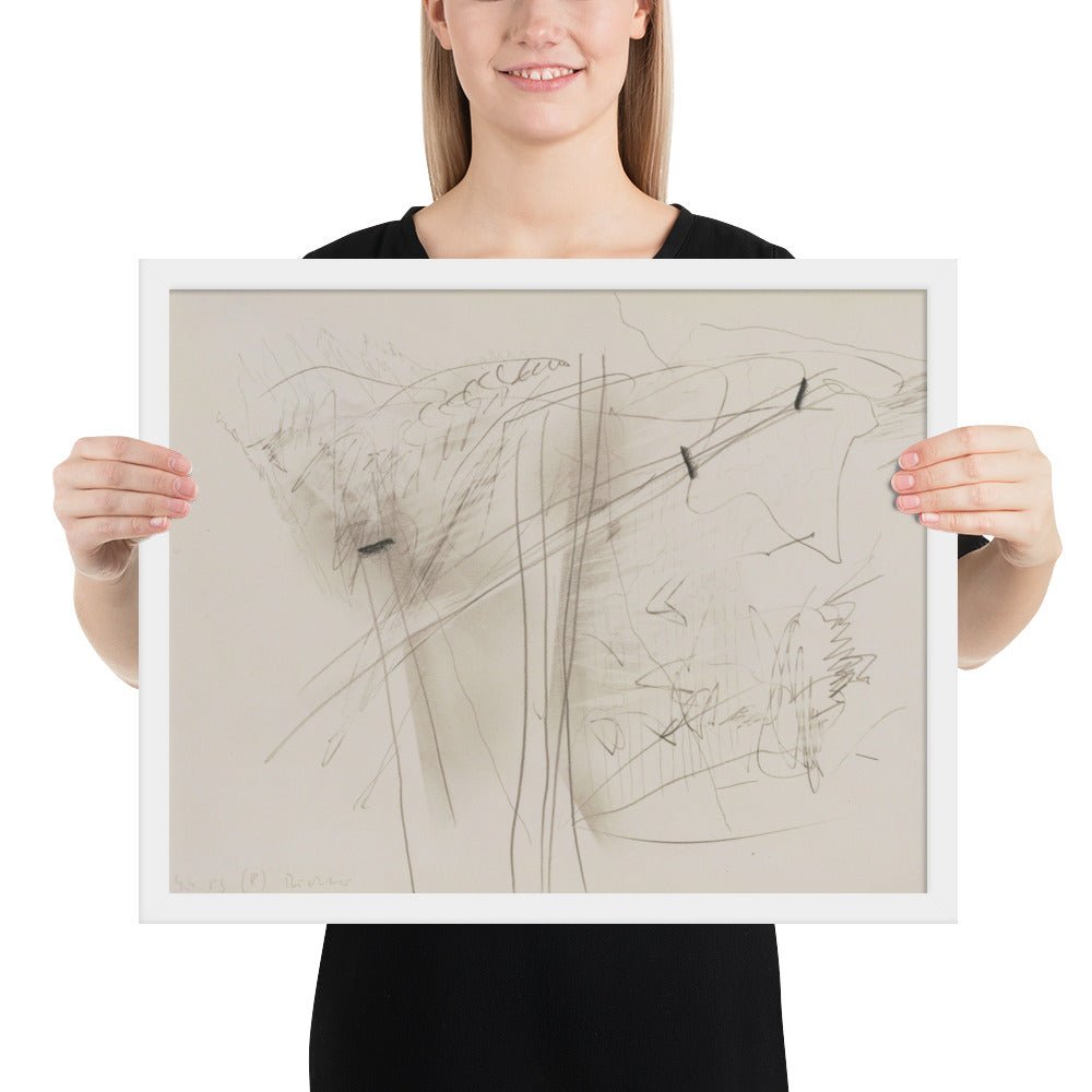 4.4.83 by Gerhard Richter, Framed poster