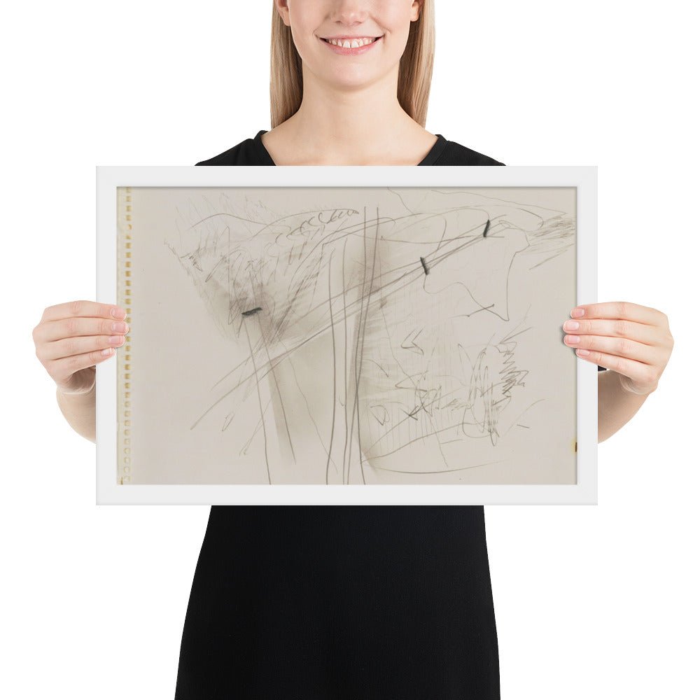 4.4.83 by Gerhard Richter, Framed poster