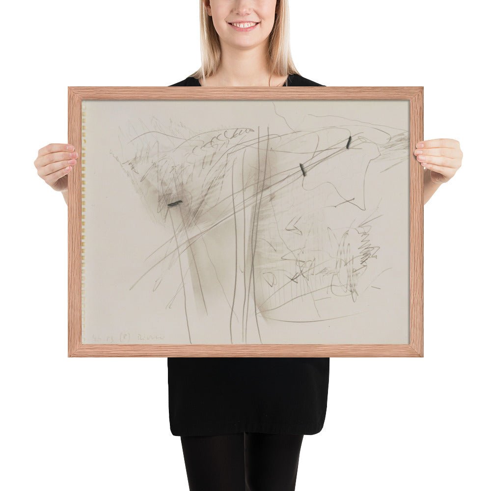 4.4.83 by Gerhard Richter, Framed poster