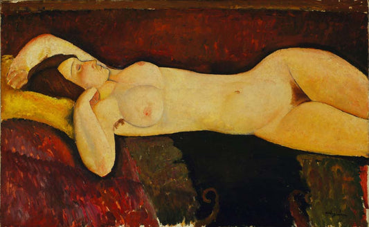 Amedeo Modigliani - Reclining Nude, modernist poster print A2 poster print