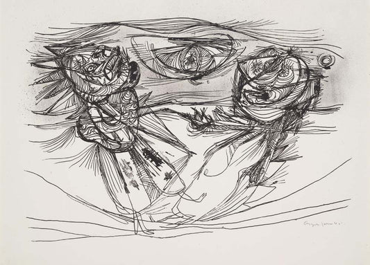 Asger Jorn - Untitled from 8 Lithografier, modernist poster print A2 poster print