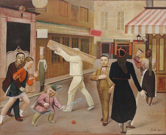 Balthus - The Street, modernist poster print A2 poster print