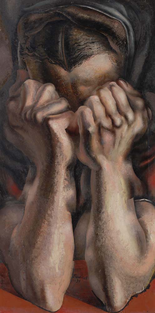 David Alfaro Siqueiros - The Sob, modernist poster print A2 poster print