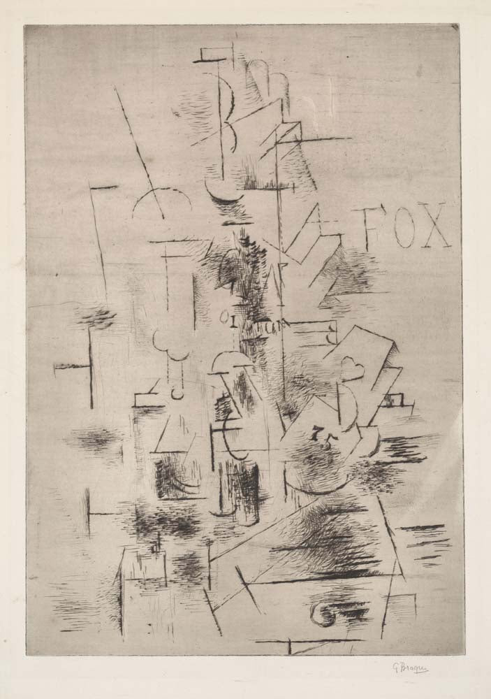 Georges Braque - Fox, modernist poster print A2 poster print