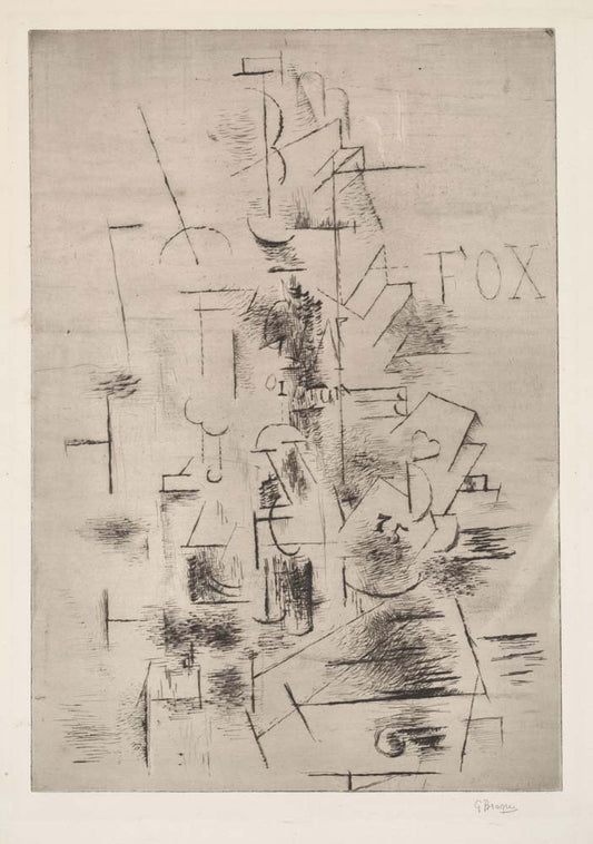 Georges Braque - Fox, modernist poster print A2 poster print