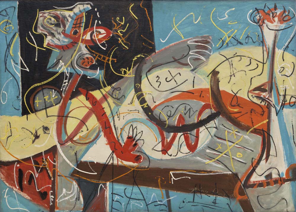 Jackson Pollock - Stenographic Figure, modernist poster print A2 poster print