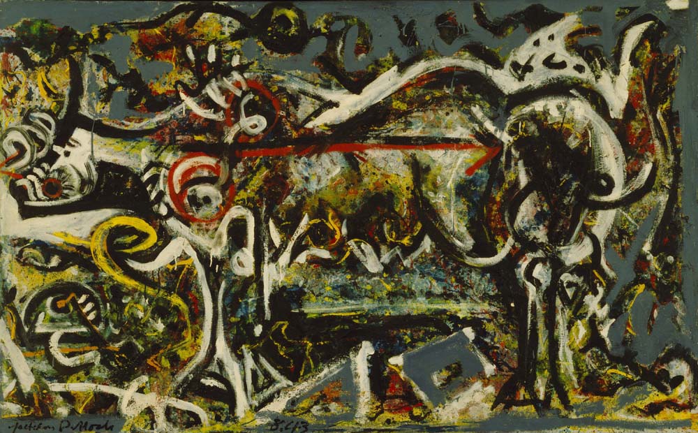 Jackson Pollock - The She-Wolf, modernist poster print A2 poster print