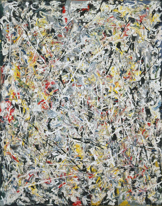 Jackson Pollock - White Light, modernist poster print A2 poster print