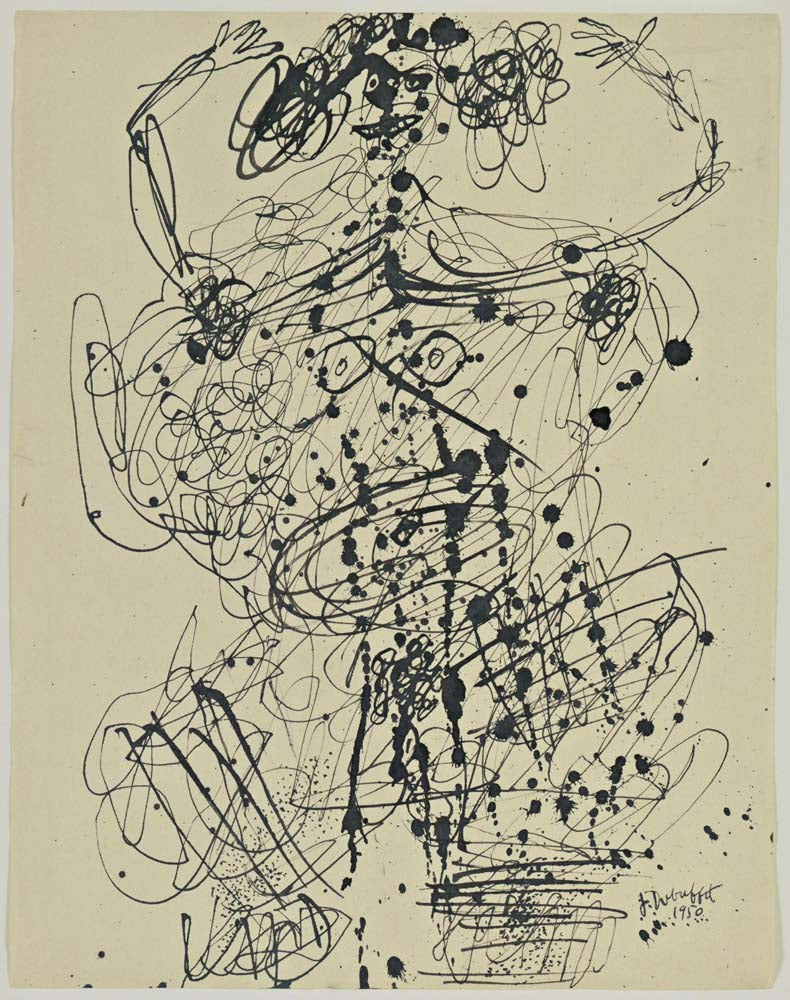 Jean Dubuffet - Corps de Dame, modernist poster print A2 poster print