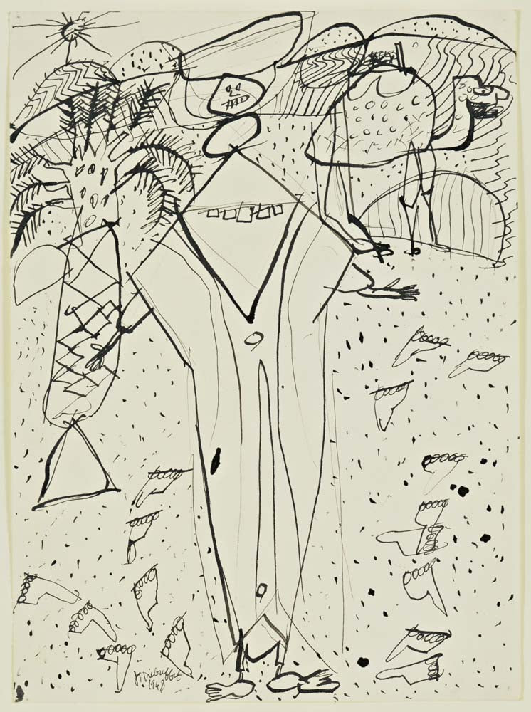 Jean Dubuffet - Desert and Bedouin, modernist poster print A2 poster print