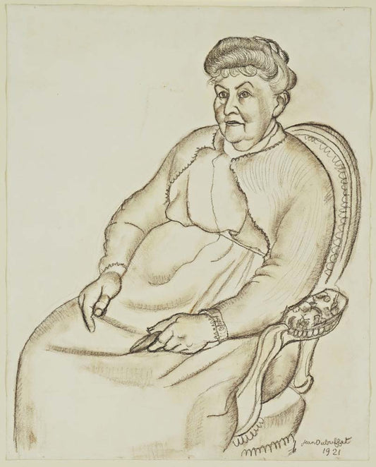 Jean Dubuffet - Mme Arthur Dubuffet, modernist poster print A2 poster print