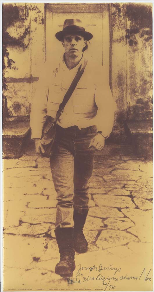 Joseph Beuys - We Are the Revolution, modernist poster print A2 poster print