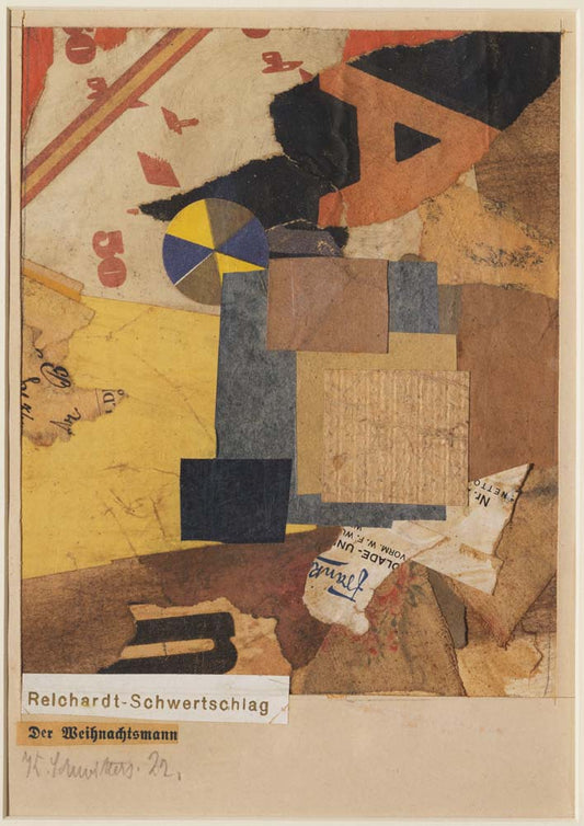 Kurt Schwitters - Santa Claus, modernist poster print A2 poster print