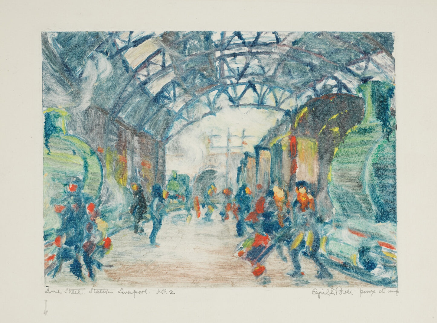 Lime Street Station Liverpool No. 2 by Cyril Power, modernist poster print