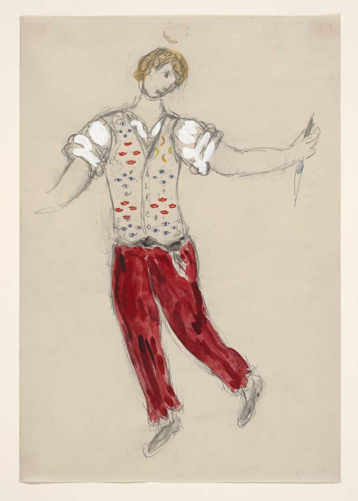 Marc Chagall - Aleko, costume design for Aleko, modernist poster print A2 poster print