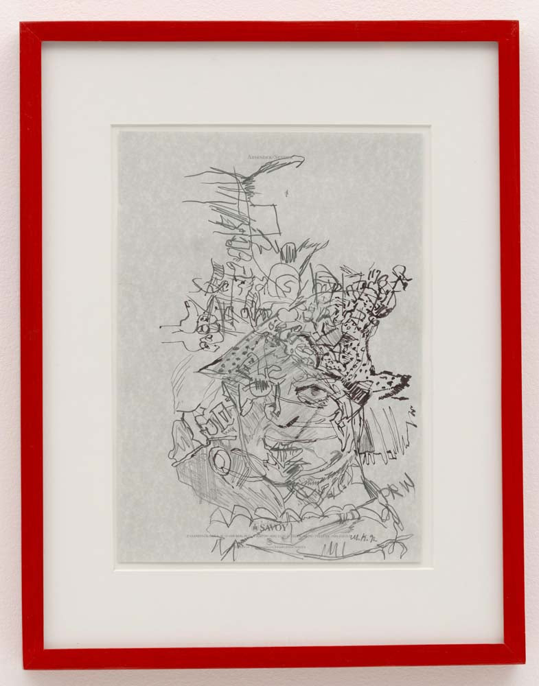 Martin Kippenberger - Untitled (6), modernist poster print A2 poster print
