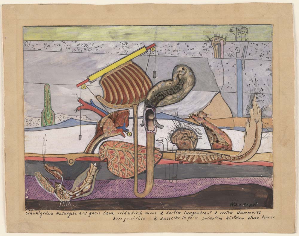 Max Ernst - Stratified Rocks, Nature's Gift, modernist poster print A2 poster print