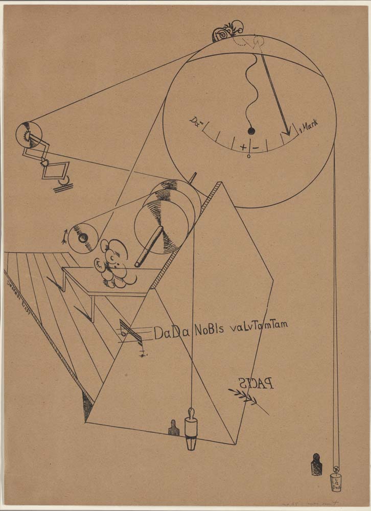 Max Ernst - Untitled, plate VIII from Fiat modes pereat ars, modernist poster print A2 poster print