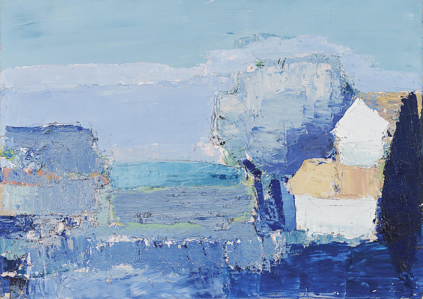 Mediterranean Landscape (1953) – Abstract Seascape by Nicolas de Staël