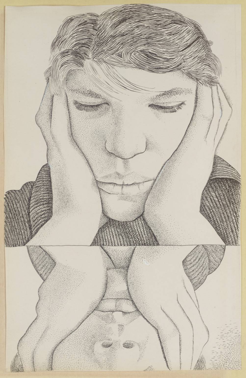 Narcissus, Male Portrait by Lucian Freud