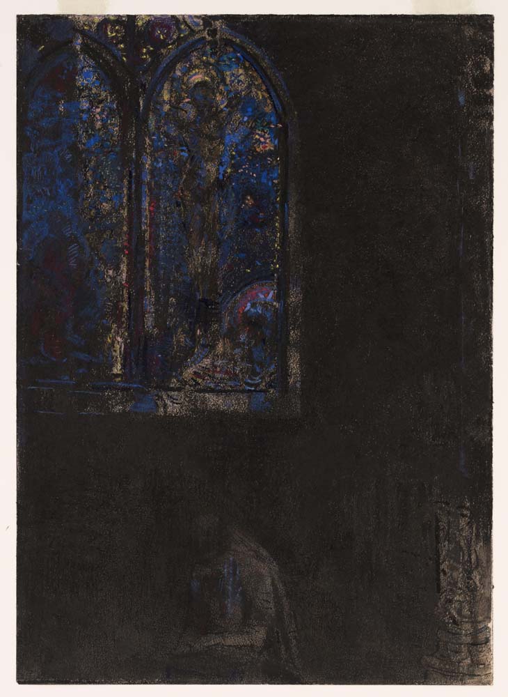 Odilon Redon - The Window, modernist poster print A2 poster print