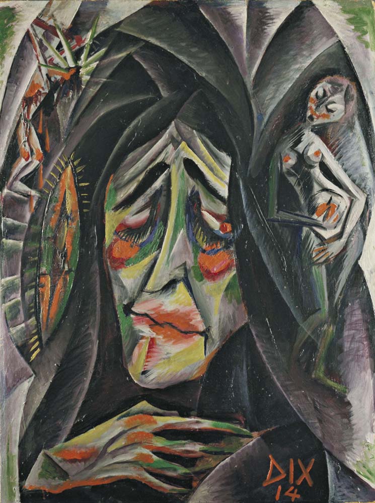 Otto Dix - The Nun, modernist poster print A2 poster print