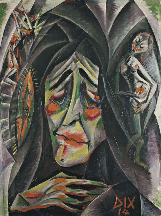 Otto Dix - The Nun, modernist poster print A2 poster print