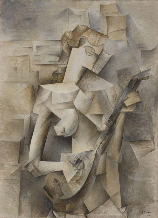 Pablo Picasso - Girl with a Mandolin, modernist poster print A2 poster print