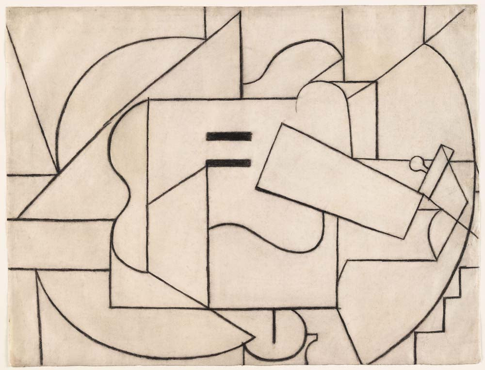 Pablo Picasso - Guitar (2), modernist poster print A2 poster print
