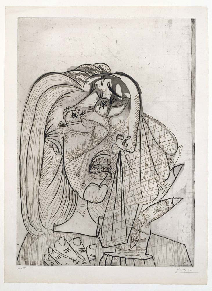 Pablo Picasso - La Femme qui pleure, modernist poster print A2 poster print