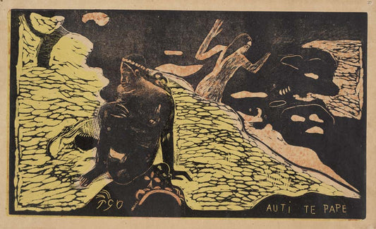 Paul Gauguin - Auti Te Pape from Noa Noa, modernist poster print A2 poster print