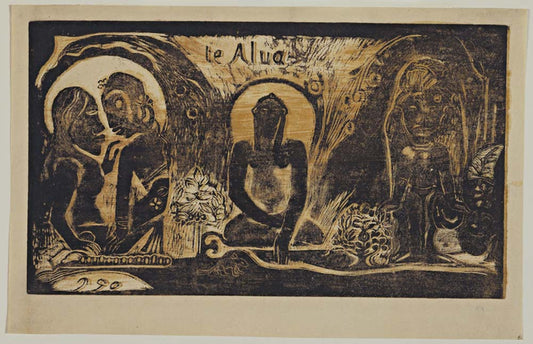 Paul Gauguin - Te Atua from Noa Noa, modernist poster print A2 poster print