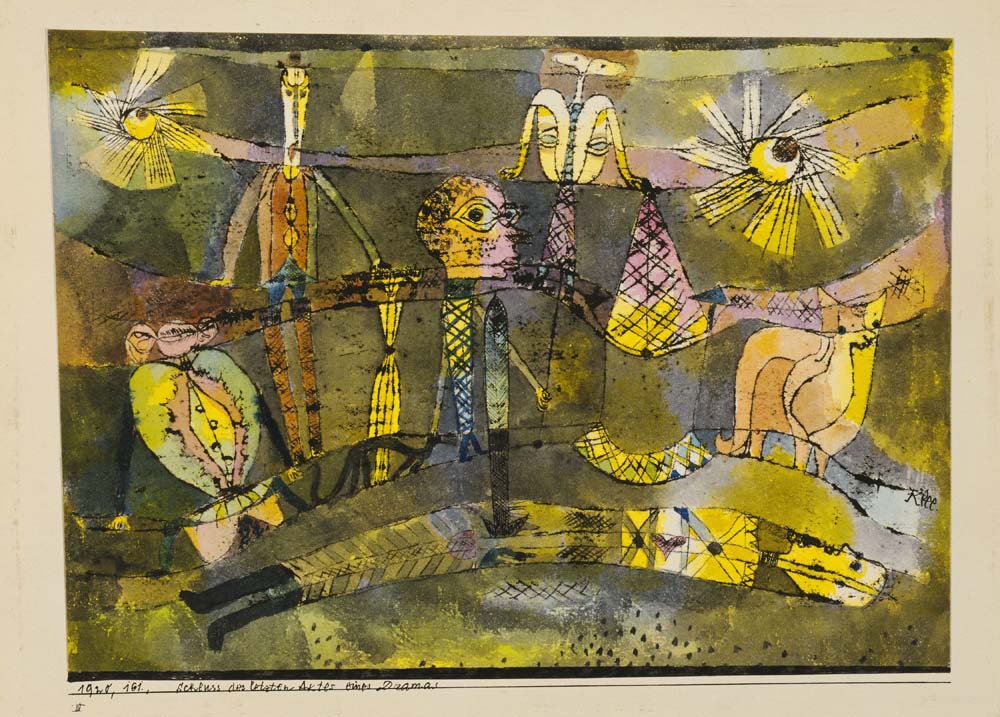Paul Klee - The End of the Last Act of a Drama, modernist poster print A2 poster print