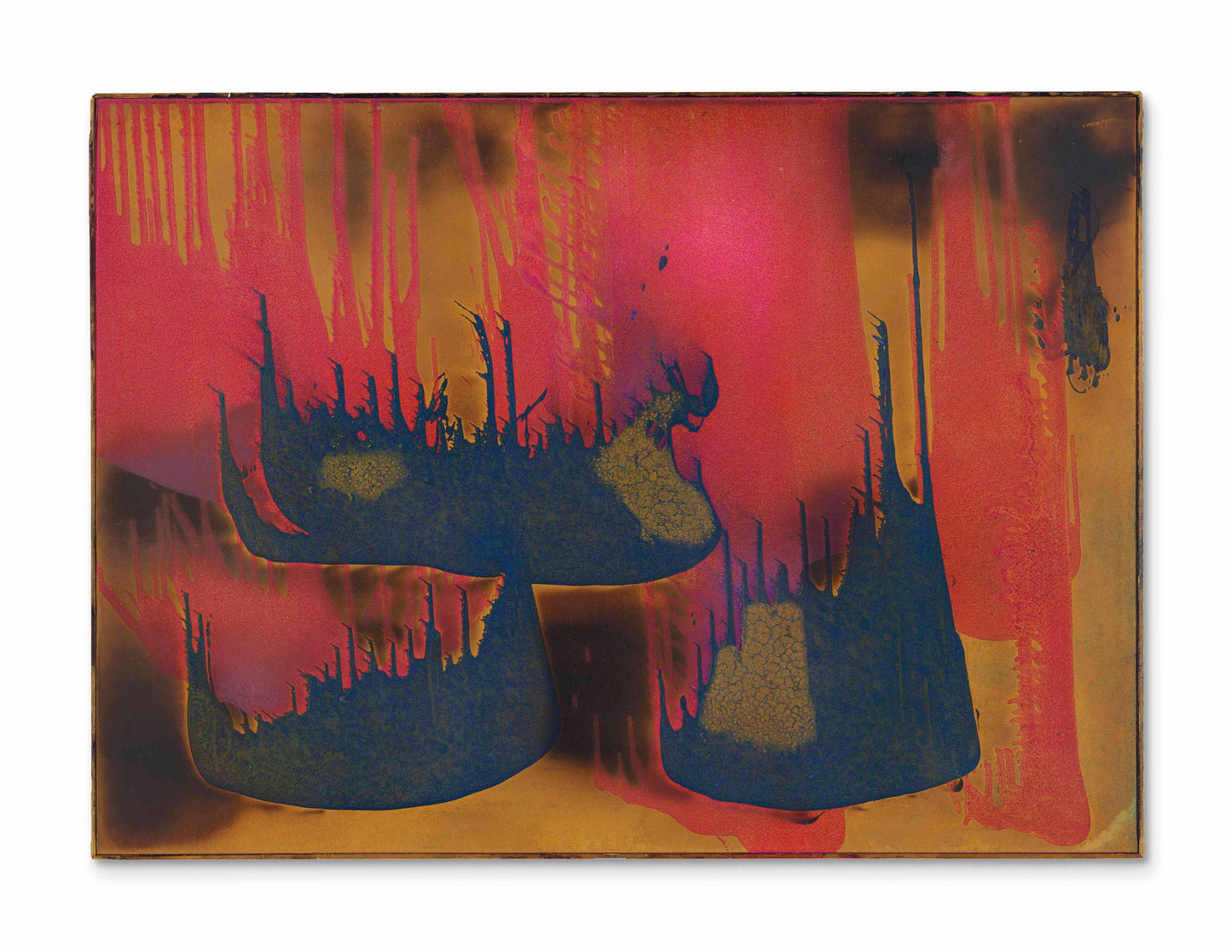 Peinture de feu couleur sans titre, (FC 27) by Yves Klein, Poster print