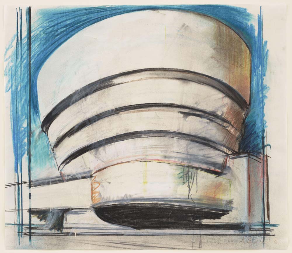Richard Hamilton - The Solomon R. Guggenheim -- Architect's visual A2 poster print