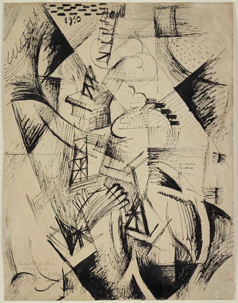 Robert Delaunay - The Tower and the Wheel, modernist poster print A2 poster print