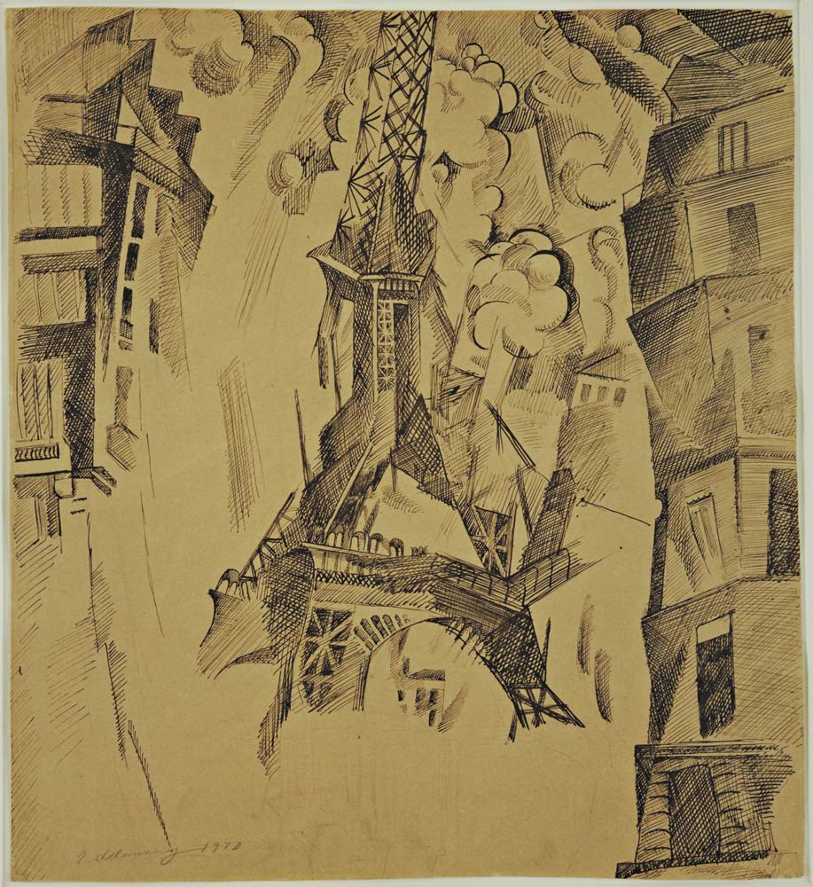 Robert Delaunay - The Tower, modernist poster print A2 poster print