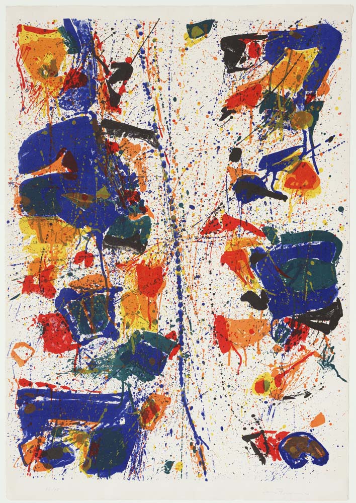 Sam Francis - The White Line, modernist poster print A2 poster print