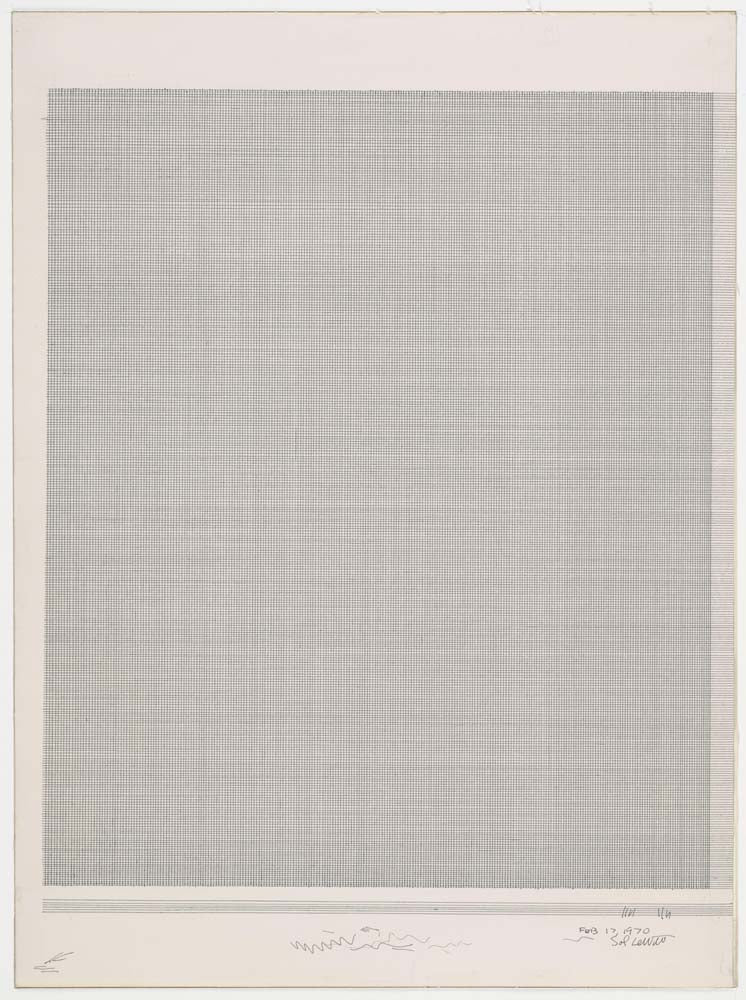 Sol LeWitt - Vertical and Horizontal Lines, modernist poster print A2 poster print