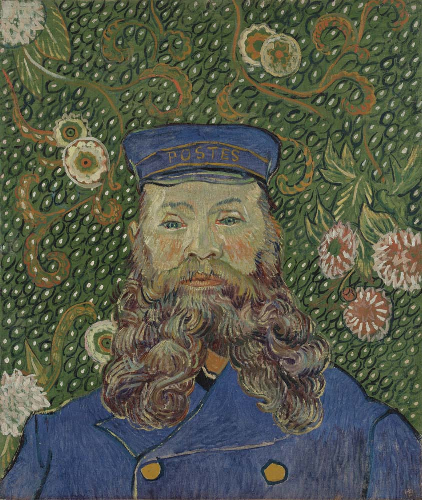 Vincent van Gogh - Portrait of Joseph Roulin, modernist poster print A2 poster print