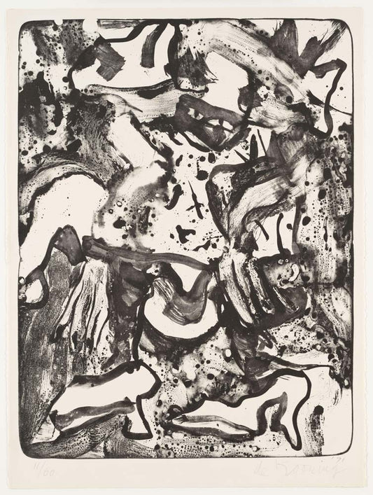 Willem de Kooning - Minnie Mouse, modernist poster print A2 poster print
