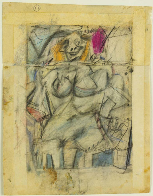 Willem de Kooning - Seated Woman, modernist poster print A2 poster print