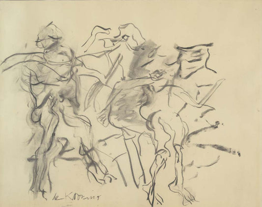 Willem de Kooning - Untitled (2), modernist poster print A2 poster print