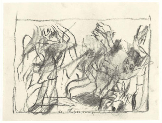 Willem de Kooning - Untitled (3), modernist poster print A2 poster print