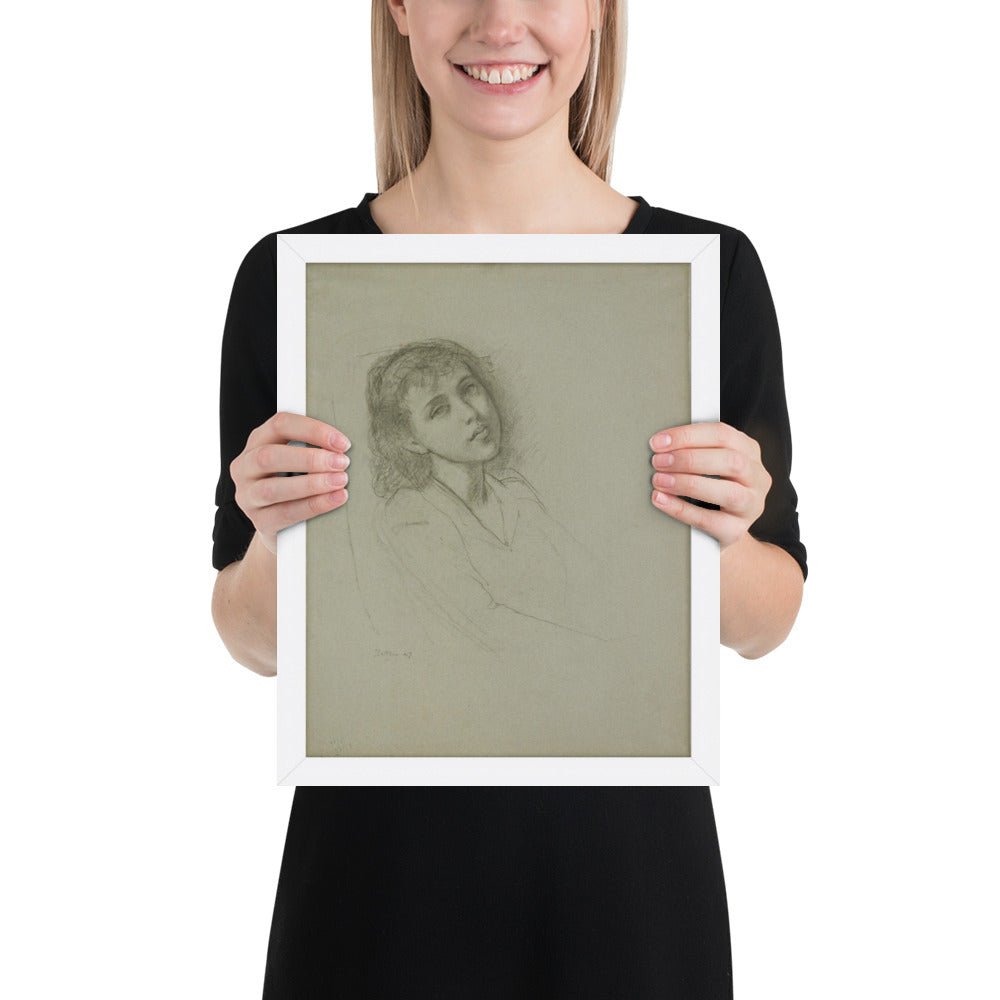 A Young Girl by Balthus, Framed poster