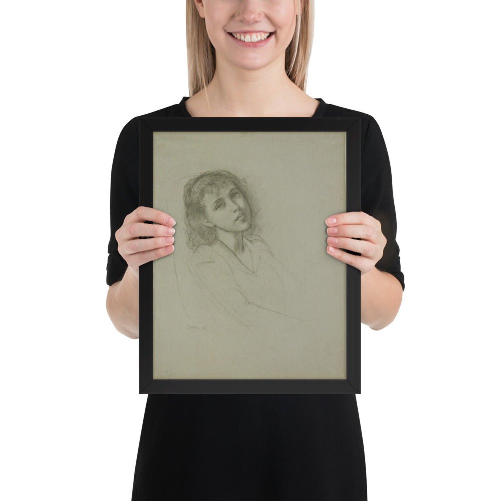 A Young Girl by Balthus, Framed poster